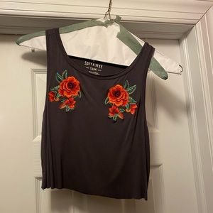 Self Cropped American Eagle Tank